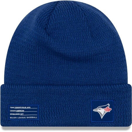 NEWERA ニューエラ MLB トロント BlueJays ブルージェイズ 公式 ニット帽 青