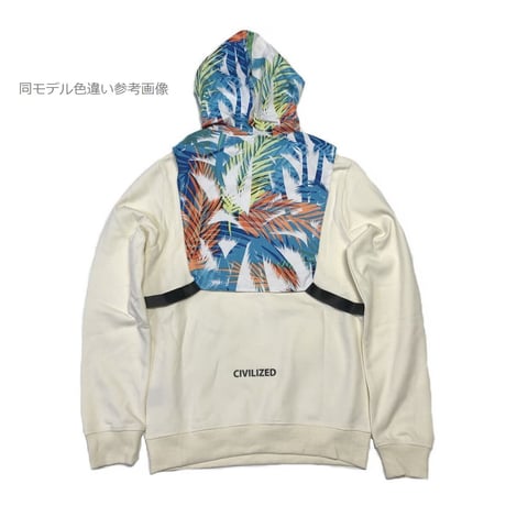 米国発 Civilized シヴィライズド スウェットセットアップ 着脱可能ベスト付き 3点セット Palm Tree Lt.Blue (SET19)
