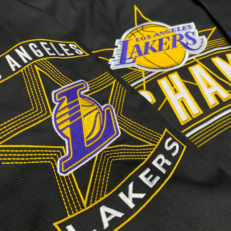 【限定】優勝記念スタジャン JHデザイン City Of Champions レイカーズ NBA ドジャース MLB 黒