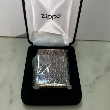 和柄 ZIPPO ジッポー 5面彫刻 Dragon 龍 ARMOR アーマー 金タンク アラベスク エッチング彫刻