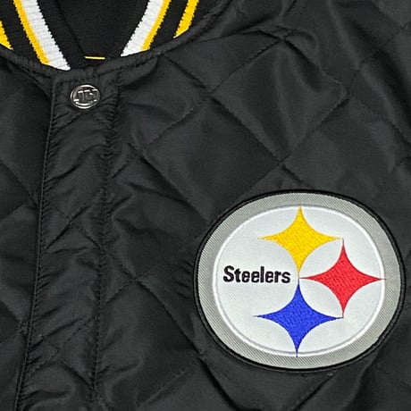 NFL公式 JHデザイン Steelers スティーラーズ 限定 チャンピオンズ リバーシブル スタジャン