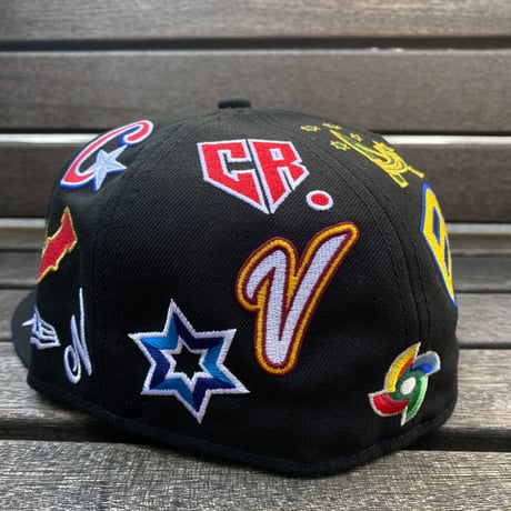 海外仕様 59FIFTY ニューエラ NEWERA 総柄 2026 WBC 限定 Allover Patches キャップ (100-4)