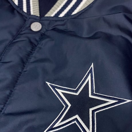 NFL公式 JHデザイン Cowboys ダラス カウボーイズ 紺 リバーシブル スタジャン