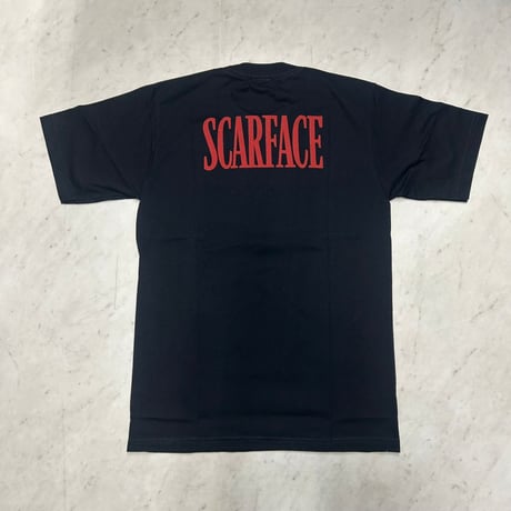 LA発 SCARFACE トニーモンタナ アンダーグラウンド グラフィック ヘビーウェイト Tシャツ 黒 (GTS105)