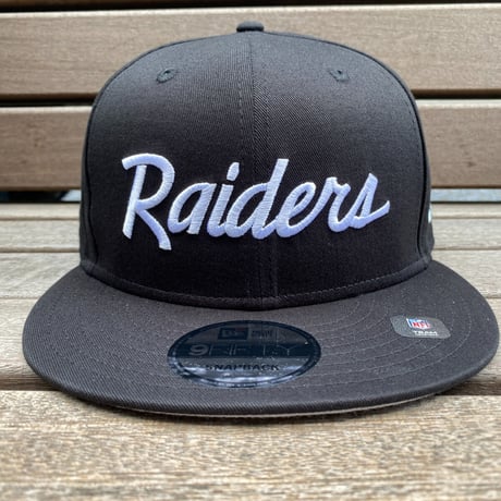 USA限定 9FIFTY ニューエラ NFL レイダース LV RAIDERS スナップバックキャップ SCRIPT