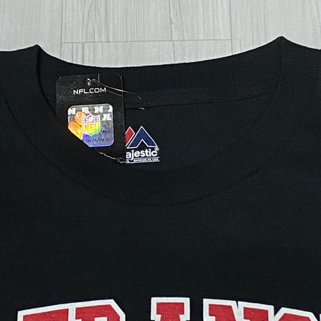 NFL公式 Majestic Athletic サンフランシスコ フォーティナイナーズ 49ers 半袖 Tシャツ 黒