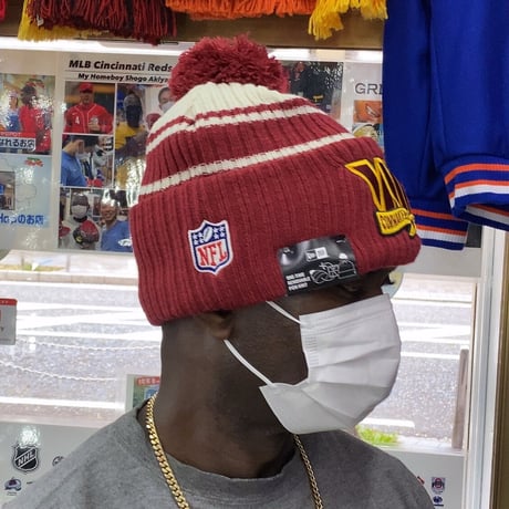 限定 NEWERA USA ニューエラ NFL ワシントン コマンダース Commanders サイドライン ニット帽