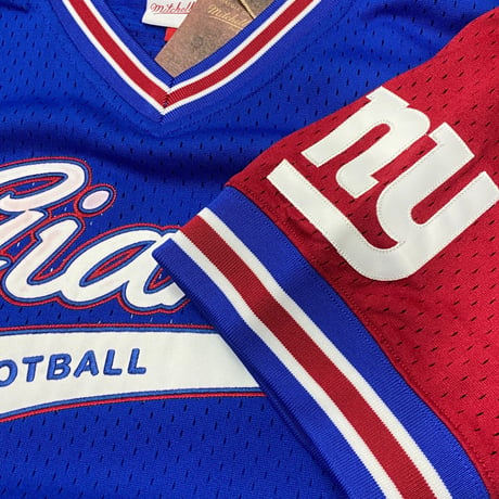Mitchell&Ness ミッチェル&ネス NFL ニューヨーク ジャイアンツ  Vネック T.PROSPECT ジャージ