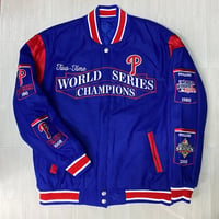 MLB公式 JHデザイン Phillies フィリーズ 限定 チャンピオンズ リバーシブル スタジャン