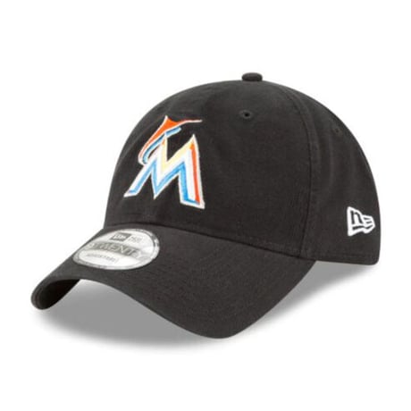 9Twenty ニューエラ NEWERA マイアミ Marlinsマーリンズ MLB ローキャップ 黒