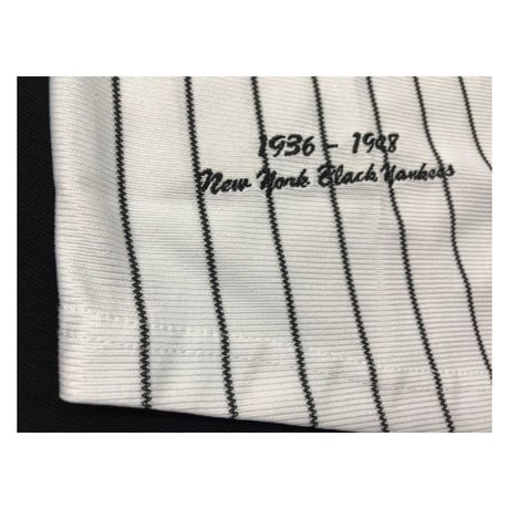 NEGRO LEAGUE 『NY ニューヨーク ブラックヤンキース』 公式 ベースボールシャツ ＃99 ピンストライプ