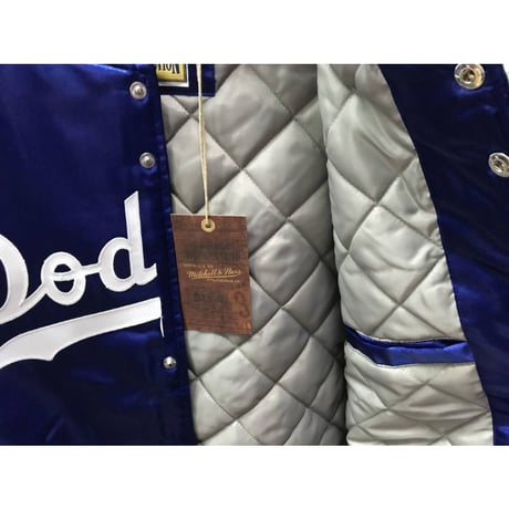 Mitchell&Ness ミッチェル&ネス  LA ロサンゼルス Dodgers ドジャース サテン MLB スタジャン
