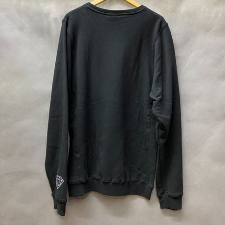 Diamond Supply ダイヤモンドサプライ Pushing Jewel クルーネック スウェット トレーナー 象 ブラック