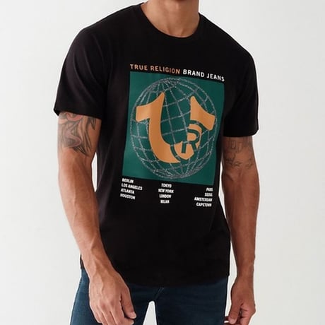 True Religion トゥルーレリジョン Registered Global ワールドツアー グローバル Tシャツ  (TRUE-TS7)