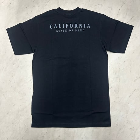 LA発 California STATE OF MIND グラフィック ヘビーウェイト Tシャツ カリフォルニア (GTS1)