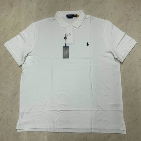 米国仕様 POLO ラルフローレン RALPH LAUREN 半袖 ポロシャツ Pony Logo Polo Shirts 白 (RLPS1)