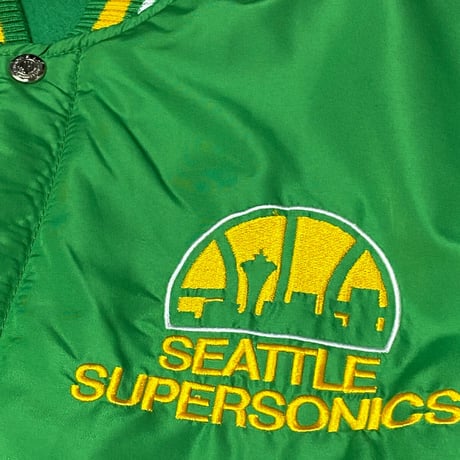 USA限定 JHデザイン NBA シアトル スーパーソニックス Supersonics リバーシブル スタジャン