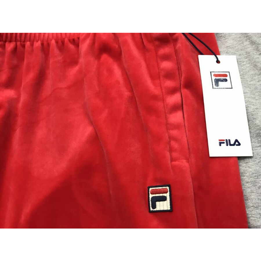 アメリカ限定 FILA フィラ Velour ベロア 上下 セットアップ 赤 アメリカ限定 FILA フィラ Velour ベロア 上下 セットアップ 赤
