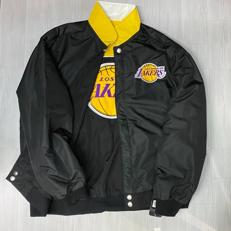 NBA公式 JHデザイン LA Lakers ロサンゼルス レイカーズ 3Way リバーシブル スタジャン