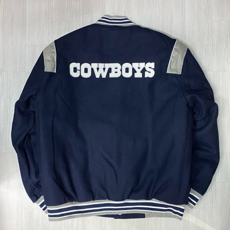 NFL公式 JHデザイン Cowboys ダラス カウボーイズ 紺 リバーシブル スタジャン