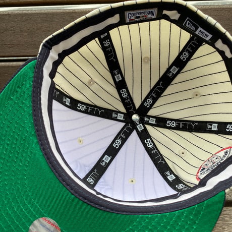 USA限定 Newera 59FIFTY ニューヨーク ヤンキース NY Yankees 50th記念 ピンストライプ (19-19)