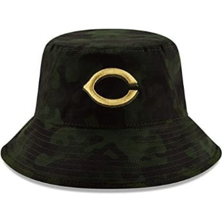特別仕様 NEWERA ニューエラ REDS シンシナティ レッズ バケットハット 迷彩 フリーサイズ MLB