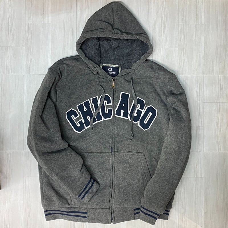 USAブランド LeeHanTon ボア ジップアップ シェルパ パーカー CHICAGO 