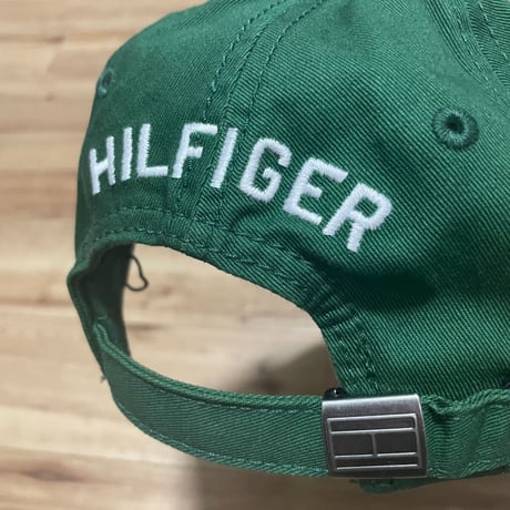 TOMMY HILFIGER USA ストラップバックキャップ  フォレストグリーン フラッグロゴ (28)