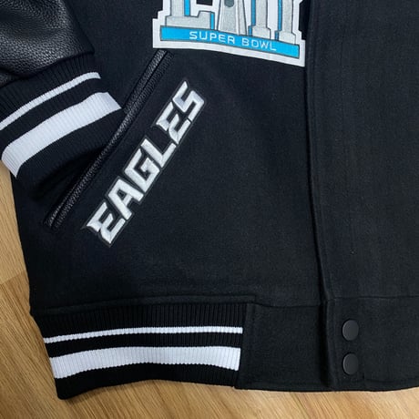 海外限定 PRO STANDARD プロスタンダード NFL公式 イーグルス PHI Eagles スタジャン BLK (JH6)