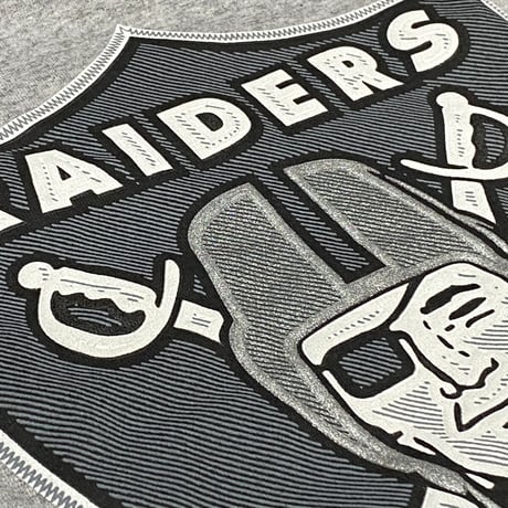 NFL公式 Majestic Athletic レイダース Raiders 半袖 Tシャツ グレー ウェストコースト