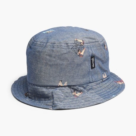 Diamond Supply Co. ダイヤモンドサプライ BUCKET HAT バケットハット ピンナップガール デニム