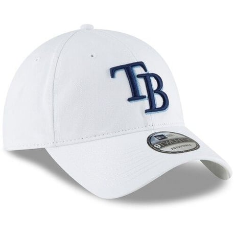 9Twenty ニューエラ NEWERA タンパベイ Rays レイズ 白 MLBローキャップ ストラップバック