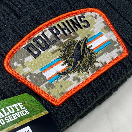 限定Salute to Service ニューエラ NEWERA ニット帽 NFL マイアミ ドルフィンズ Dolphins