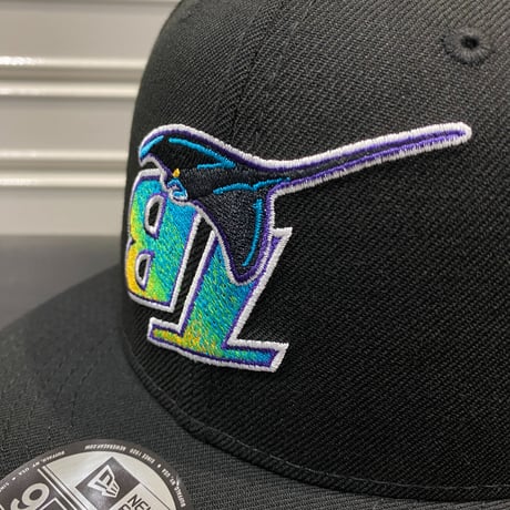 USA限定 Newera ニューエラ 9FIFTY アップサイドダウンロゴ スナップバック MLB  レイズ