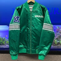 USA仕様 Mitchell and Ness ミッチェルアンドネス NFL フィラデルフィア イーグルス サテン スタジアムジャンパー (JH-27)