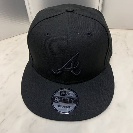 9FIFTY ニューエラ Newera アトランタ ブレーブス ATL Braves スーパーブラック スナップバックキャップ BOB (950-34)