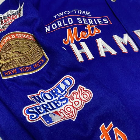 MLB公式 JHデザイン NY Mets メッツ 限定 チャンピオンズ リバーシブル スタジャン