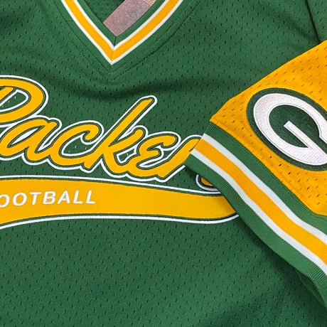 Mitchell&Ness ミッチェル&ネス NFL グリーンベイ パッカーズ  Vネック T.PROSPECT ジャージ