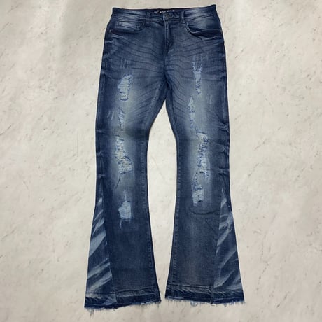 米国LAブランド Stylo Jeans LA スタイロジーンズ STACKED FLARE スタックド フレア デニム (JNS8)