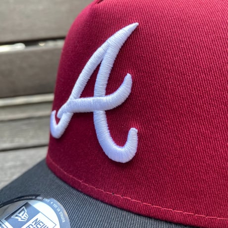 海外限定 Newera ニューエラ 9Forty A-Frame Aフレーム ATL Braves ブレーブス 30th Season In (940-151)