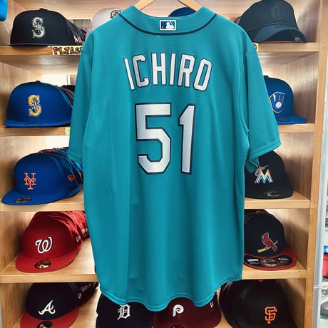 Majestic マジェスティック MLB イチロー #51 シアトル マリナーズ レプリカユニフォーム 緑