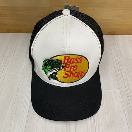 米国アウトドアブランド Bass Pro Shops バスプロショップス 刺繍ロゴ メッシュキャップ (Bps26)
