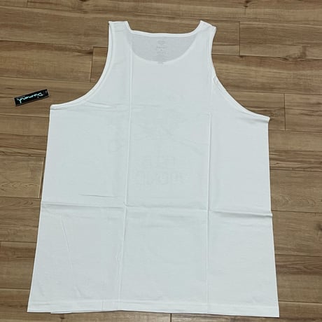 【XL】 米国製 ダイヤモンドサプライ Diamond Supply Co タンクトップ 白 スカル SKULL