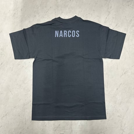 LA発 NARCOS ナルコス 密売人 パブロ グラフィック 半袖 ヘビーウェイト Tシャツ グレー (GTS110)