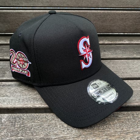 海外限定 Newera ニューエラ 9Forty Aフレーム Mariners シアトル マリナーズ 20th Anniv. キャップ (940-193)
