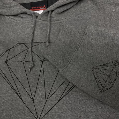 ダイヤモンドサプライ Diamond supply co. スウェット OG SIGN プルオーバー パーカー LA ガンメタ グレー