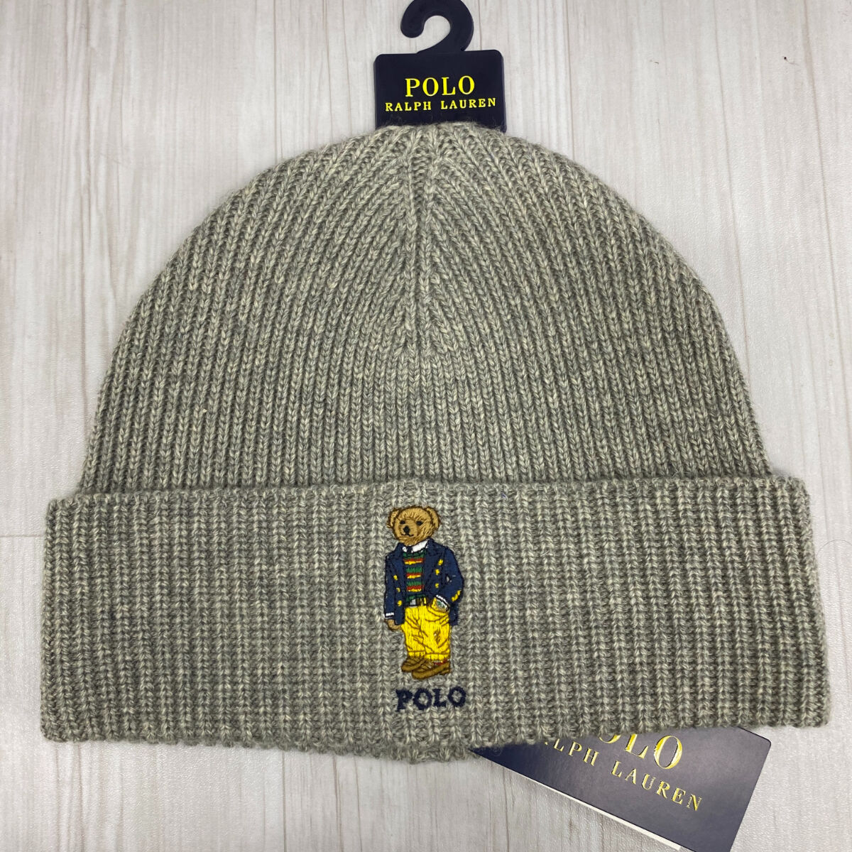 POLO RALPH LAUREN ラルフローレン ポロベア リブ編み ニットキャップ