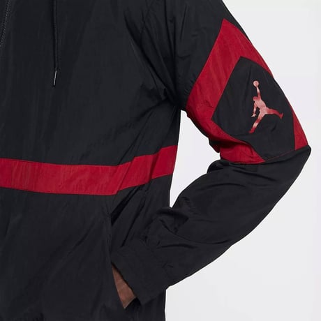NIKE ナイキ JORDAN ジョーダン ナイロン JSW ダイヤモンド トラックジャケット 黒 赤 ウィンドブレーカー