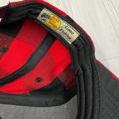 米国アウトドアブランド Bass Pro Shops フランネル バッファローチェック キャップ (Bps15)