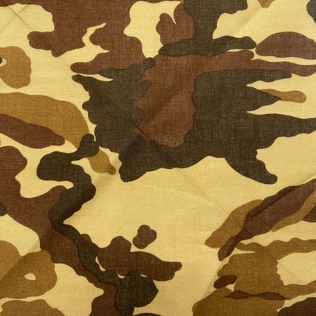 ウッドランドカモ バンダナ Woodland Camo Bandana 大判サイズ 総柄 茶系 (BNDN85)